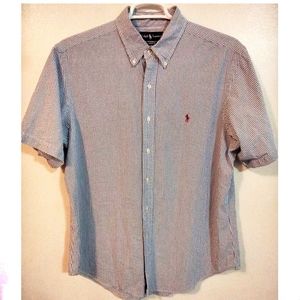 POLO BY RALPH LAUREN MEN'S XL SHORT SLEEVE BUTTON DOWN